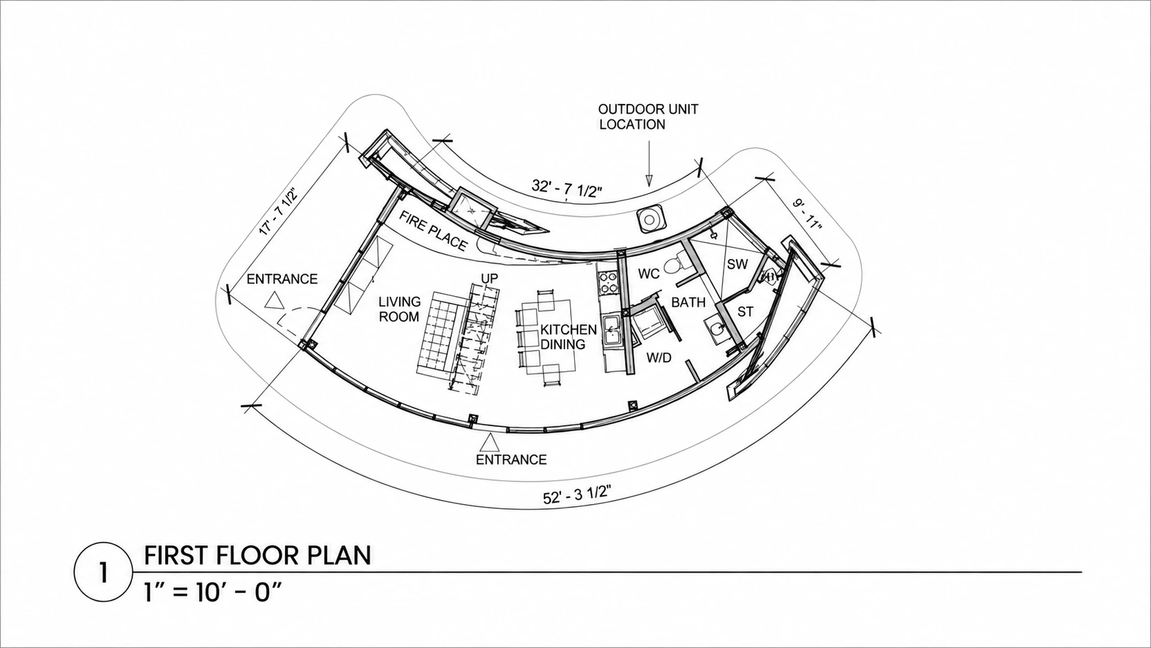 Skylight 1B: main-floor layout. Original public drawing.