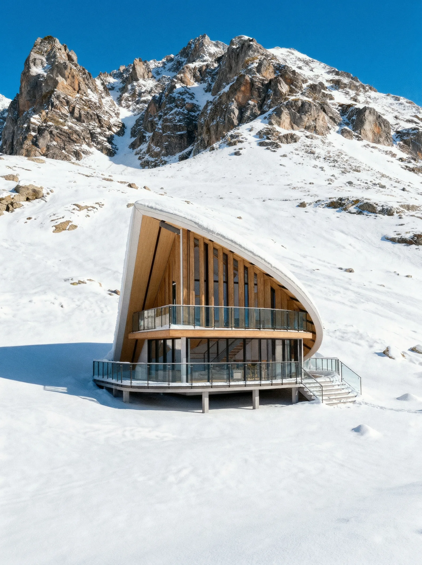 Skylight Cabin 2-Bedroom winter facade