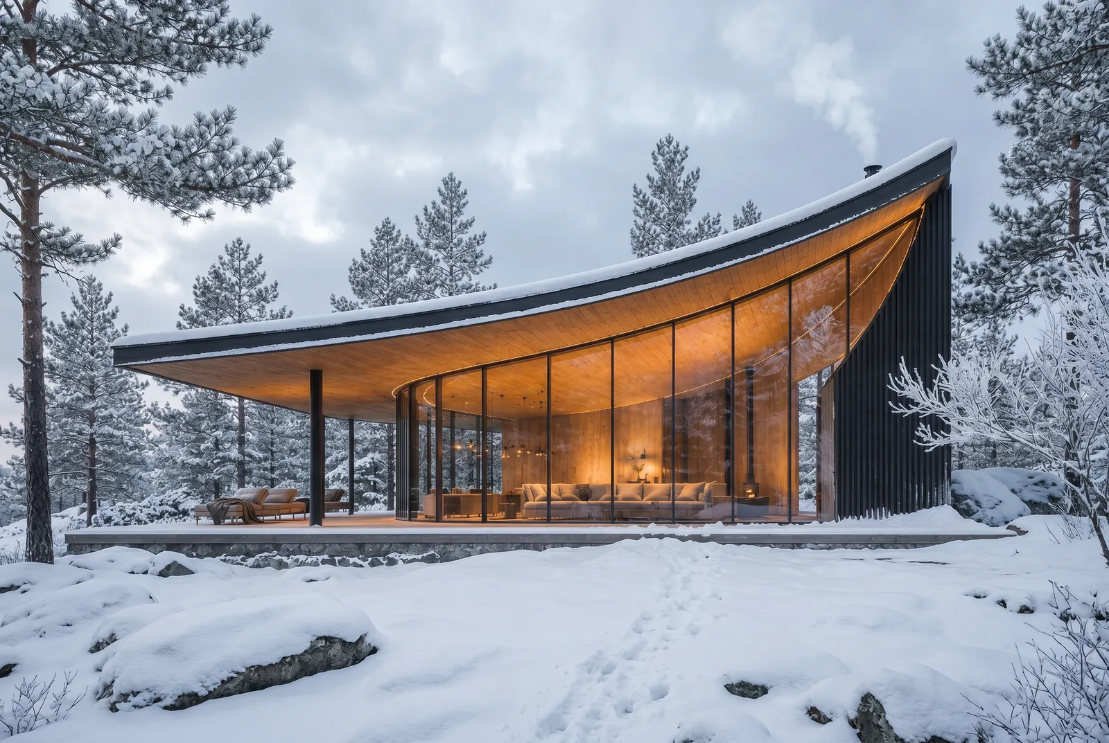 Arc Cabin curved-roof profile