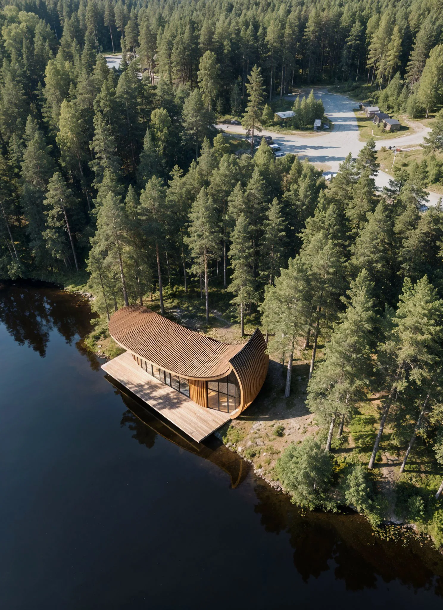 Wave Cabin under the trees