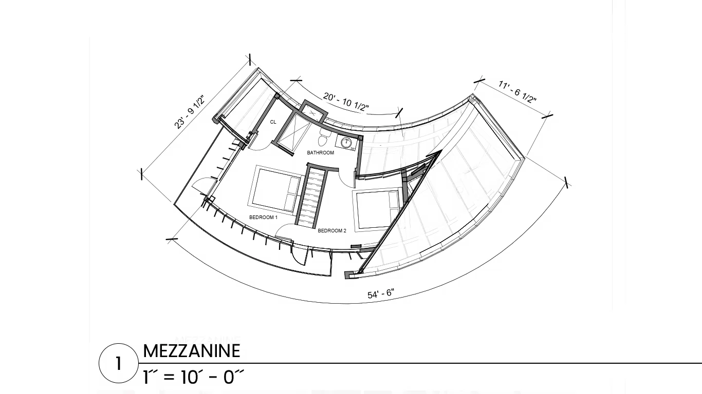 2-Bedroom mezzanine plan